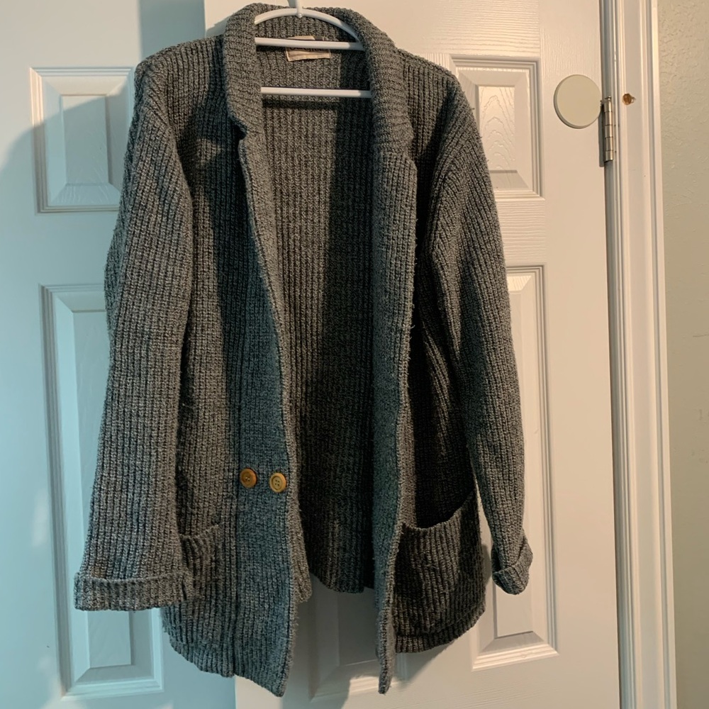 Oversized knit cardigan